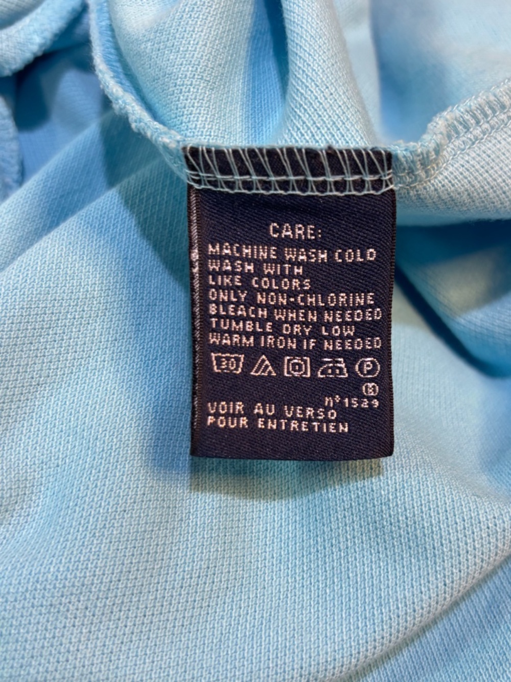 100% Cotton [Ralph Lauren] Turquoise Blue Embroidered Polo Midi Dress | Small - Picture 9 of 12